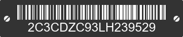 2020 DODGE Challenger 2C3CDZC93LH239529 VIN decoded