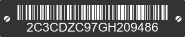 2016 DODGE Challenger 2C3CDZC97GH209486 VIN decoded