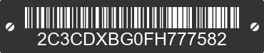 2015 DODGE Charger 2C3CDXBG0FH777582 VIN decoded