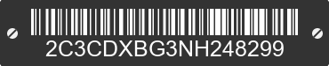 2022 DODGE Charger 2C3CDXBG3NH248299 VIN decoded