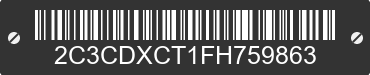 2015 DODGE Charger 2C3CDXCT1FH759863 VIN decoded
