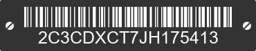 2018 DODGE Charger 2C3CDXCT7JH175413 VIN decoded