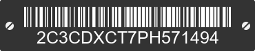 2023 DODGE Charger 2C3CDXCT7PH571494 VIN decoded