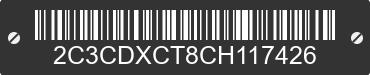 2012 DODGE Charger 2C3CDXCT8CH117426 VIN decoded