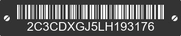 2020 DODGE Charger 2C3CDXGJ5LH193176 VIN decoded