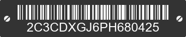 2023 DODGE Charger 2C3CDXGJ6PH680425 VIN decoded