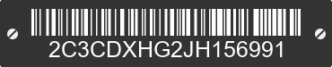 2018 DODGE Charger 2C3CDXHG2JH156991 VIN decoded