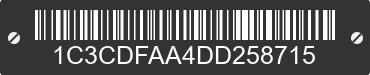 2013 DODGE Dart 1C3CDFAA4DD258715 VIN decoded