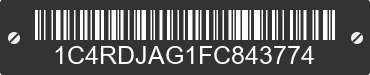 2015 DODGE Durango 1C4RDJAG1FC843774 VIN decoded