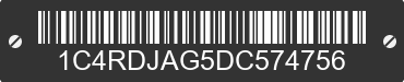 2013 DODGE Durango 1C4RDJAG5DC574756 VIN decoded