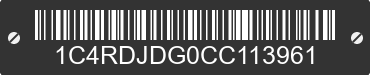 2012 DODGE Durango 1C4RDJDG0CC113961 VIN decoded