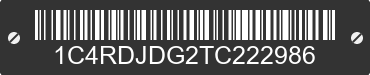 2026 DODGE Durango 1C4RDJDG2TC222986 VIN decoded