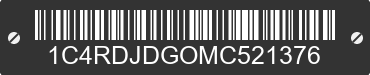 2021 DODGE Durango 1C4RDJDGOMC521376 VIN decoded