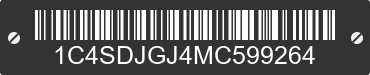 2021 DODGE Durango 1C4SDJGJ4MC599264 VIN decoded