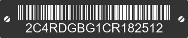 2012 DODGE Grand Caravan 2C4RDGBG1CR182512 VIN decoded