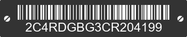 2012 DODGE Grand Caravan 2C4RDGBG3CR204199 VIN decoded