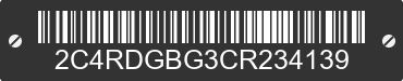 2012 DODGE Grand Caravan 2C4RDGBG3CR234139 VIN decoded