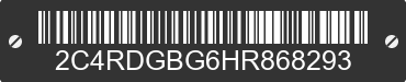 2017 DODGE Grand Caravan 2C4RDGBG6HR868293 VIN decoded