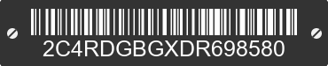 2013 DODGE Grand Caravan 2C4RDGBGXDR698580 VIN decoded
