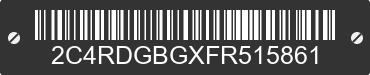 2015 DODGE Grand Caravan 2C4RDGBGXFR515861 VIN decoded