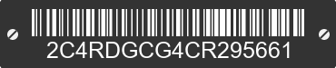 2012 DODGE Grand Caravan 2C4RDGCG4CR295661 VIN decoded