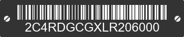 2020 DODGE Grand Caravan 2C4RDGCGXLR206000 VIN decoded