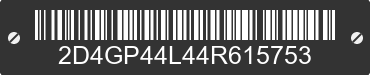 2004 DODGE Grand Caravan 2D4GP44L44R615753 VIN decoded