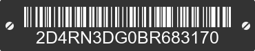 2011 DODGE Grand Caravan 2D4RN3DG0BR683170 VIN decoded