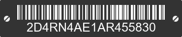 2010 DODGE Grand Caravan 2D4RN4AE1AR455830 VIN decoded