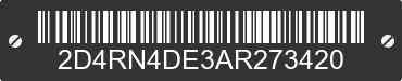 2010 DODGE Grand Caravan 2D4RN4DE3AR273420 VIN decoded