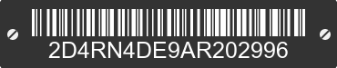 2010 DODGE Grand Caravan 2D4RN4DE9AR202996 VIN decoded