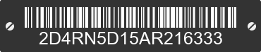 2010 DODGE Grand Caravan 2D4RN5D15AR216333 VIN decoded