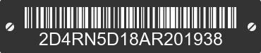 2010 DODGE Grand Caravan 2D4RN5D18AR201938 VIN decoded