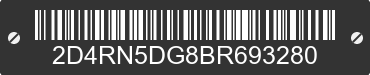2011 DODGE Grand Caravan 2D4RN5DG8BR693280 VIN decoded