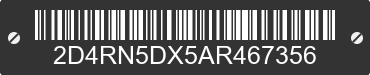2010 DODGE Grand Caravan 2D4RN5DX5AR467356 VIN decoded