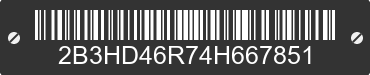 2004 DODGE Intrepid 2B3HD46R74H667851 VIN decoded