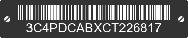 2012 DODGE Journey 3C4PDCABXCT226817 VIN decoded