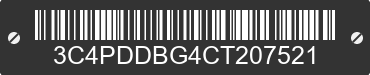 2012 DODGE Journey 3C4PDDBG4CT207521 VIN decoded