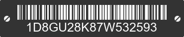 2007 DODGE Nitro 1D8GU28K87W532593 VIN decoded