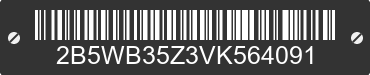 1997 DODGE Ram Wagon 2B5WB35Z3VK564091 VIN decoded