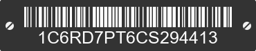 2012 DODGE Ram 1C6RD7PT6CS294413 VIN decoded