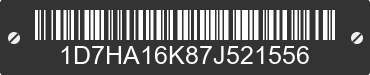 2007 DODGE Ram 1D7HA16K87J521556 VIN decoded