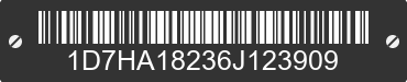 2006 DODGE Ram 1D7HA18236J123909 VIN decoded