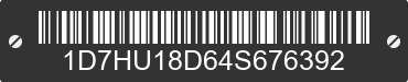 2004 DODGE Ram 1D7HU18D64S676392 VIN decoded