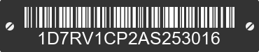 2010 DODGE Ram 1D7RV1CP2AS253016 VIN decoded