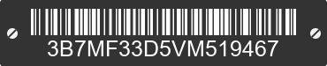 1997 DODGE Ram 3B7MF33D5VM519467 VIN decoded