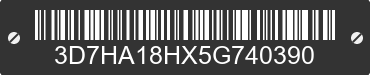 2005 DODGE Ram 3D7HA18HX5G740390 VIN decoded