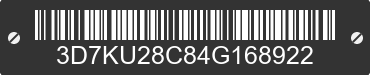 2004 DODGE Ram 3D7KU28C84G168922 VIN decoded