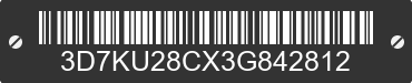 2003 DODGE Ram 3D7KU28CX3G842812 VIN decoded