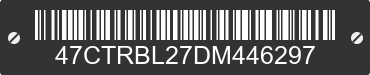 2013 DUTCHMEN MANUFACTURING Dutchmen Manufacturing 47CTRBL27DM446297 VIN decoded